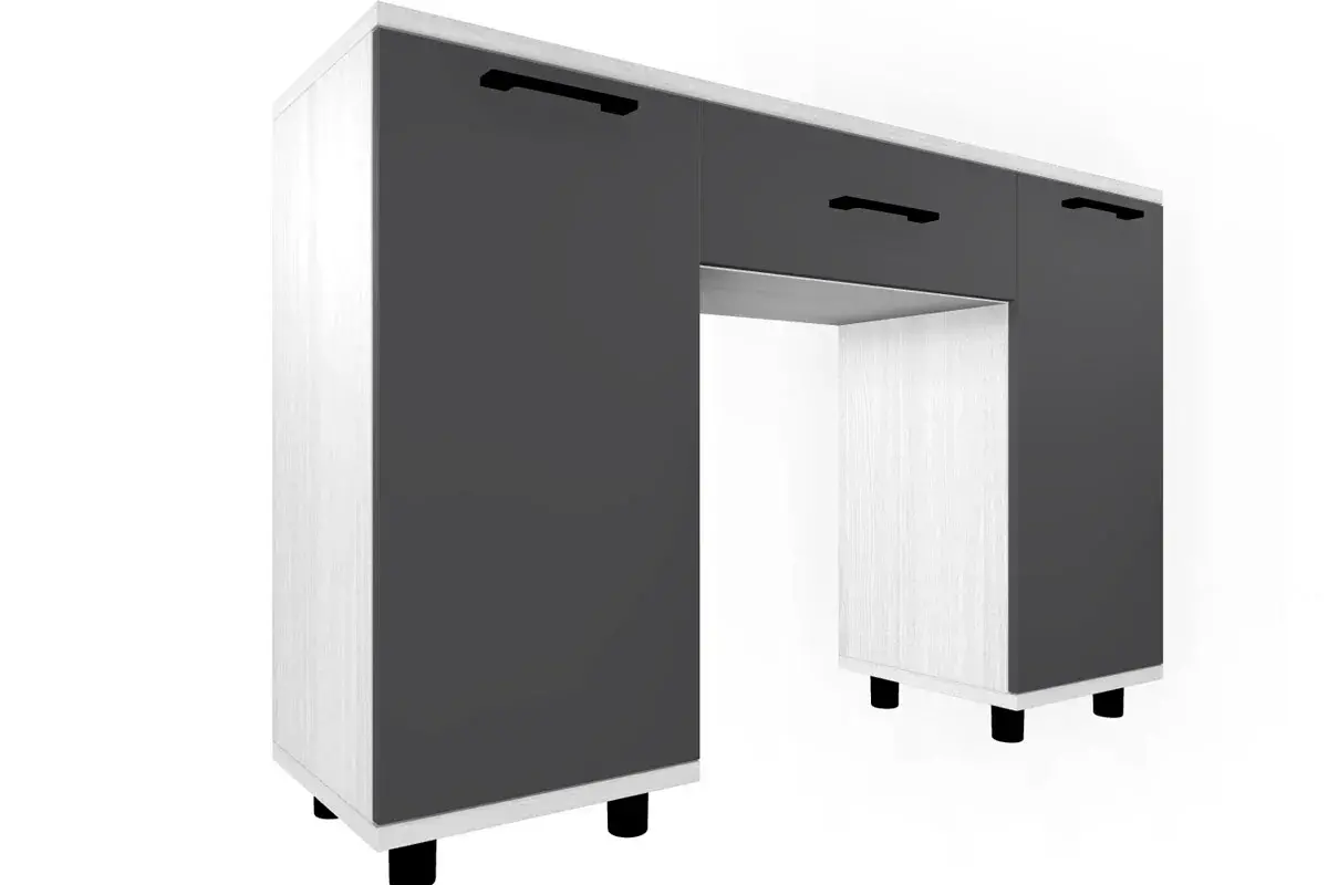 Спальня Грейс комплект 4 (Снежный Ясень,/Антрацит матовый) - купить в Озерце