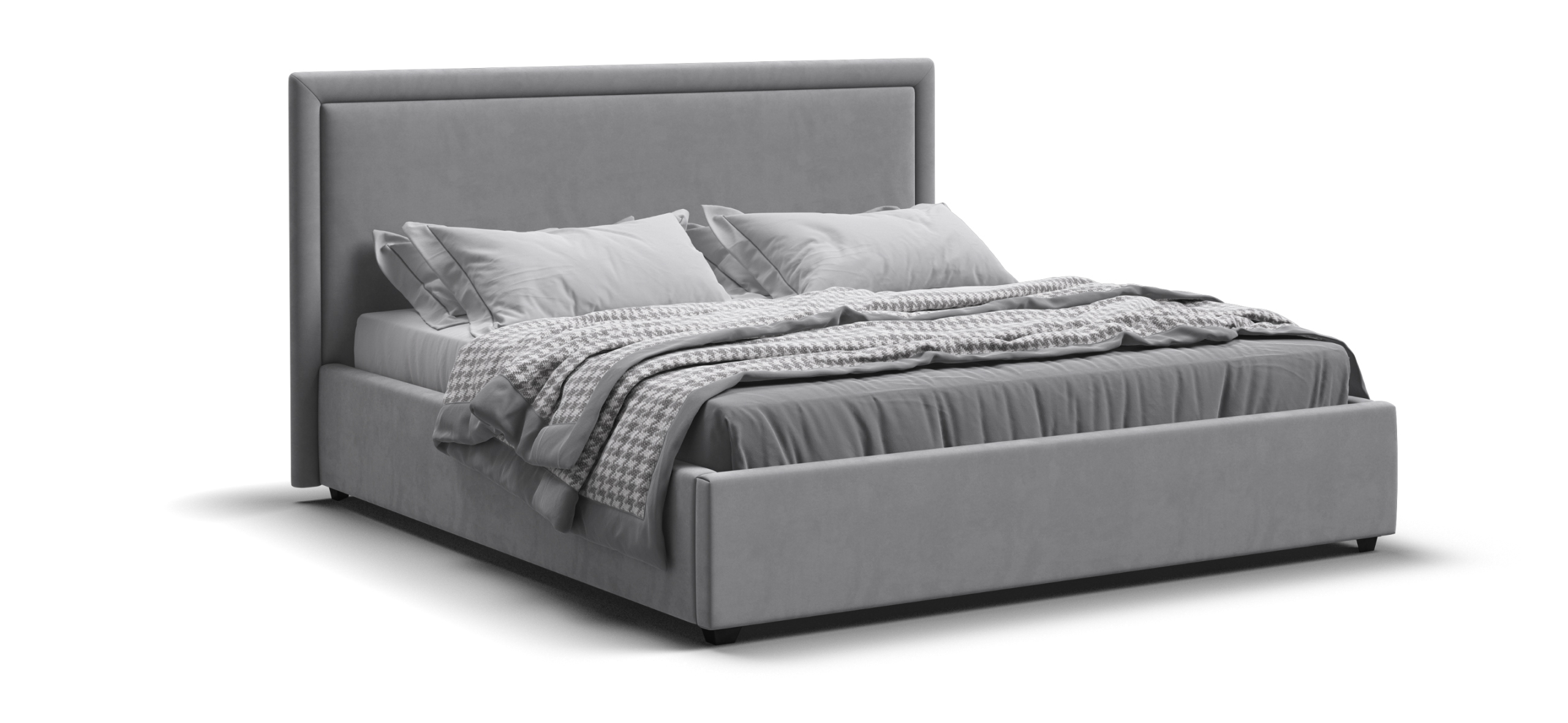 Кровать Фрея 160*200 с ПМ MONOLIT Сталь - купить в Озерце