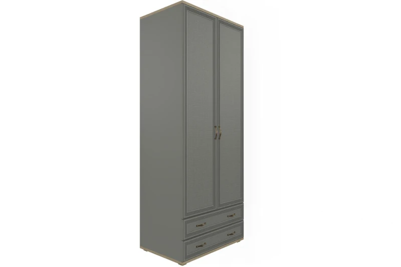 Шкаф для одежды и белья ШК-1005-ГС-СО (Гикори Джексон Светлый/Серый Оникс) в мебель-центре Озерцо