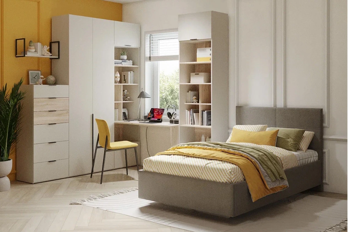 Шкаф Мария МШ/МШУ 90.40 (Дымчато-серый) в мебель-центре Озерцо