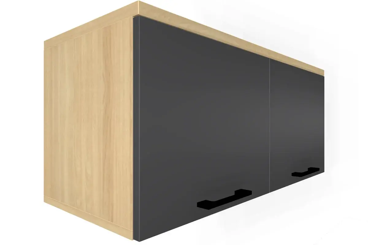 Прихожая Грейс комплект 1 (Ясень Асахи/Антрацит Матовый) — Мебель-центр Озерцо