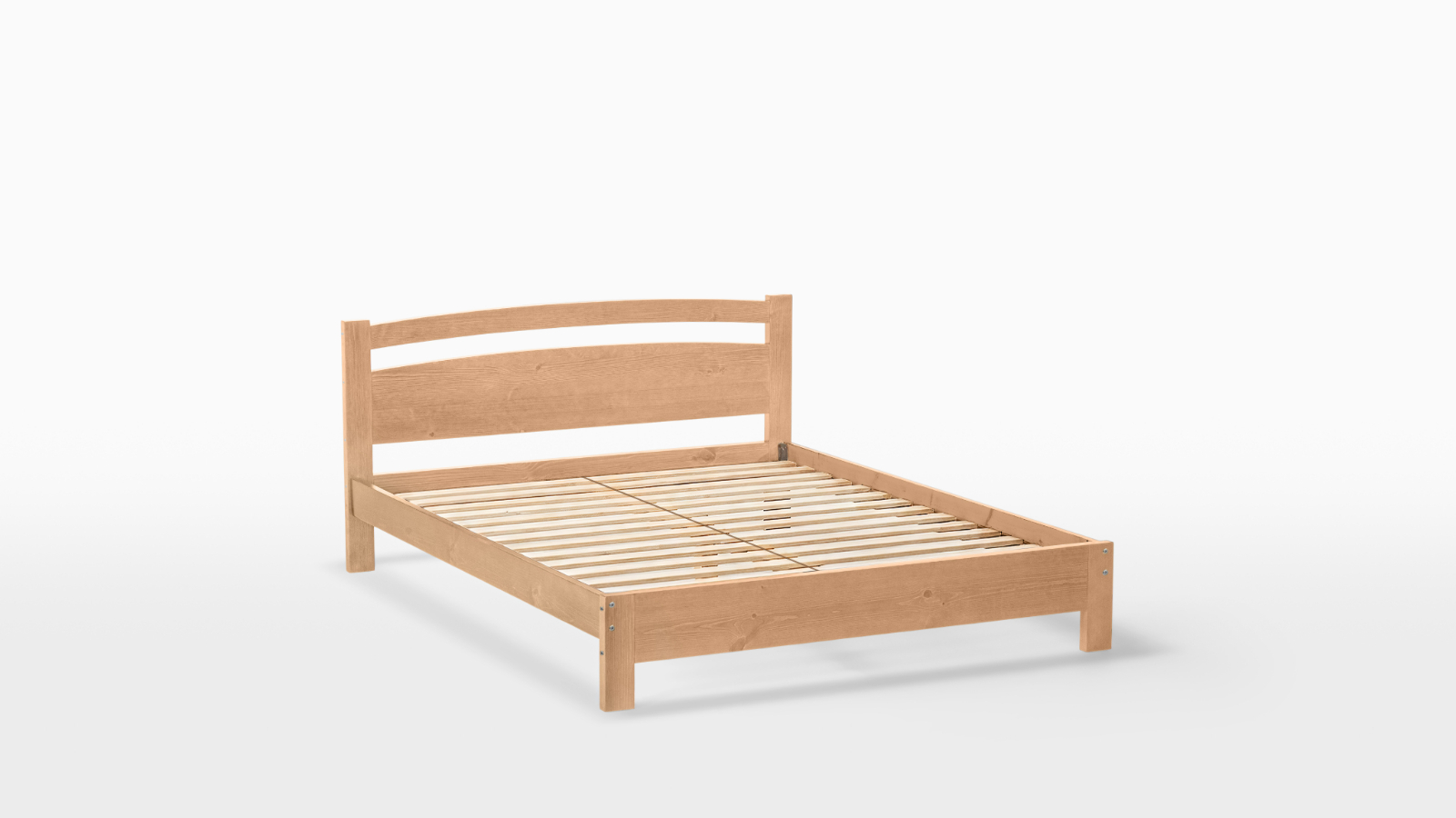 Кровать Vesta Pro массив сосны, цвет Светло-коричневый, 120x200 - купить в Озерце