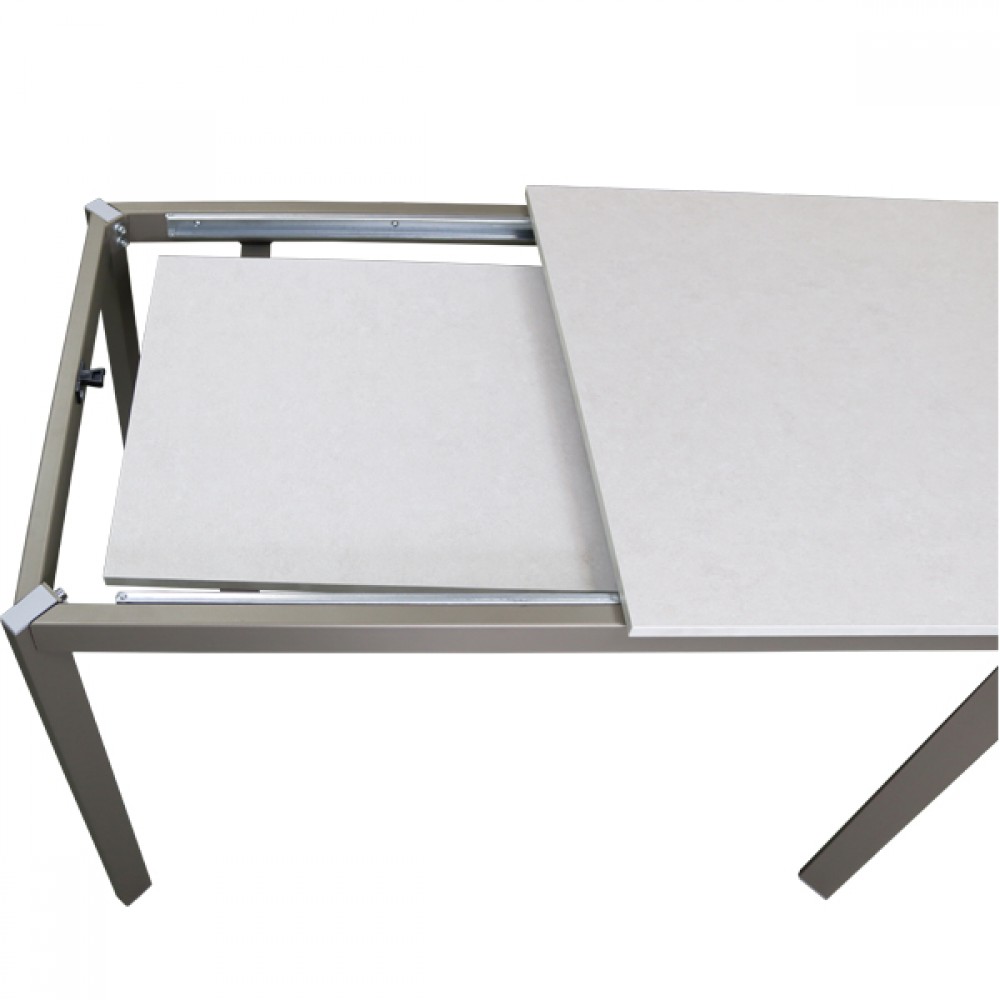 Стол АХЕН-2 70х110/160 кварц беж/муар.тортора - купить в Озерце