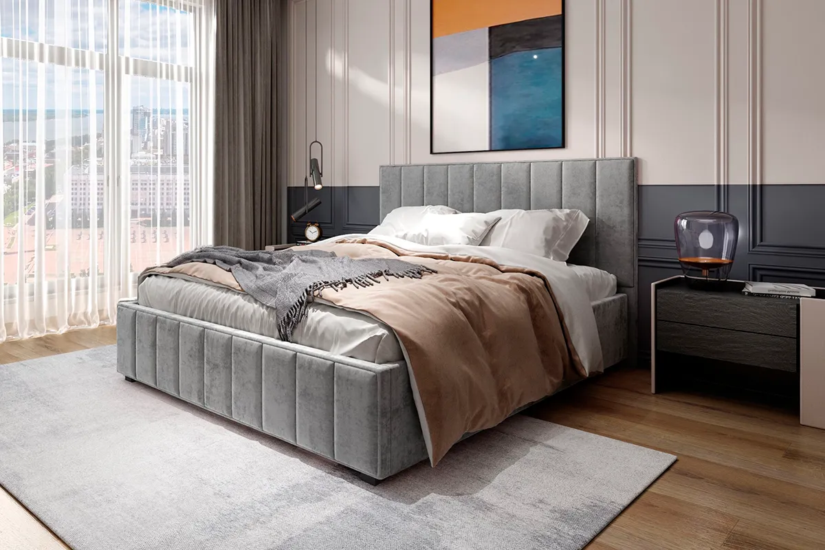 Кровать Кордова-1 с ПМ 180х200 (Lovers-6 стоун) 2 кат. - купить в Озерце