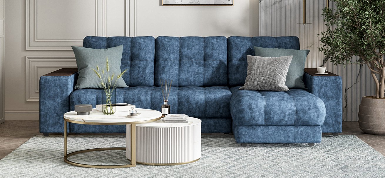 Угловой диван BOSS 3.0 XL Велюр Royal топаз NEW — купить в Озерце