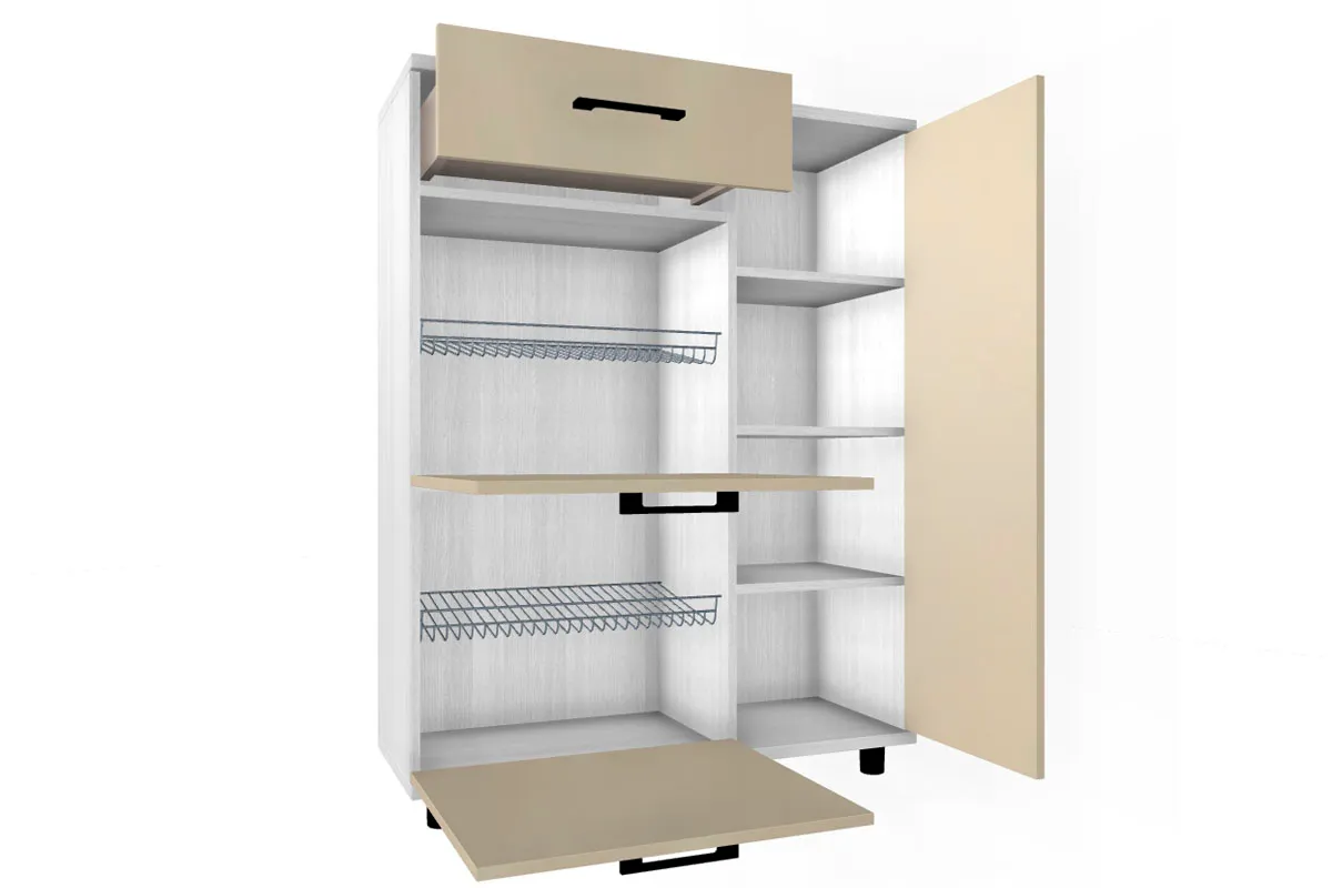 Тумба ТБ-5002-СЯ-КГ (Снежный Ясень/Кашемир Глянцевый) — Мебель-центр Озерцо