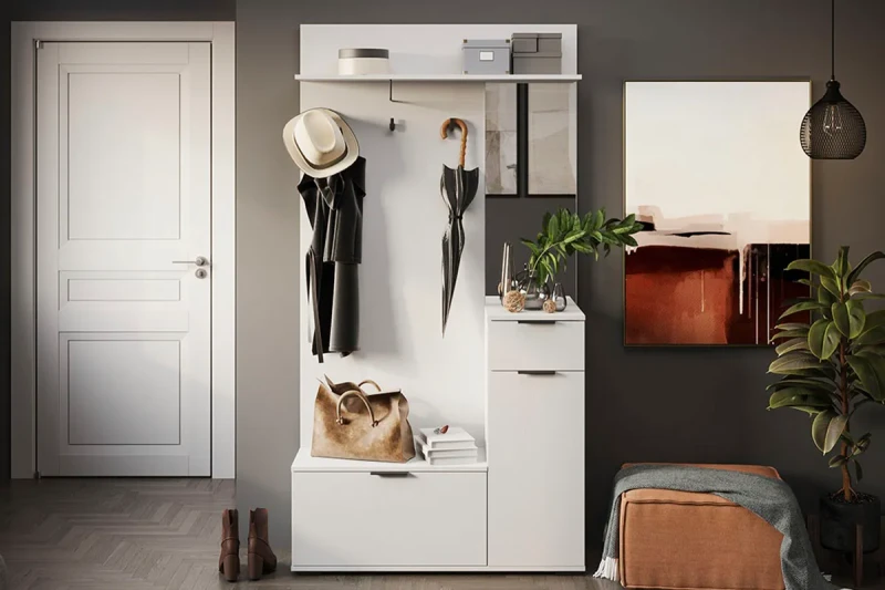 Секция комбинированная Эвита Тип 1 (Белый ясень) — Мебель-центр Озерцо