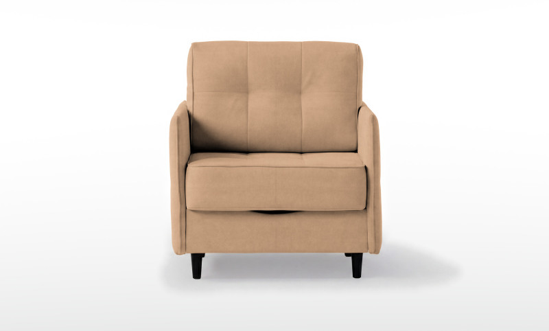 Кресло -кровать Amani Pro, ткань Casanova Beige (подлокотник: 5 см) — купить в Озерце