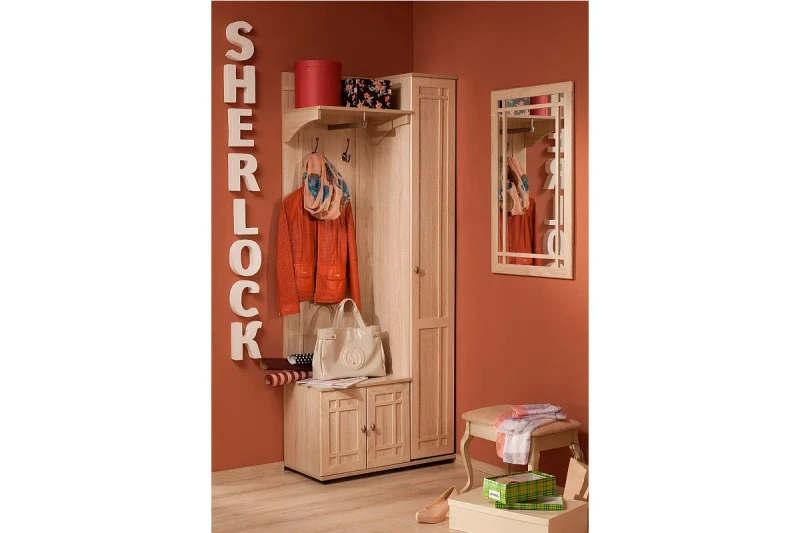 Прихожая Sherlock №4 (Дуб Сонома) — Мебель-центр Озерцо