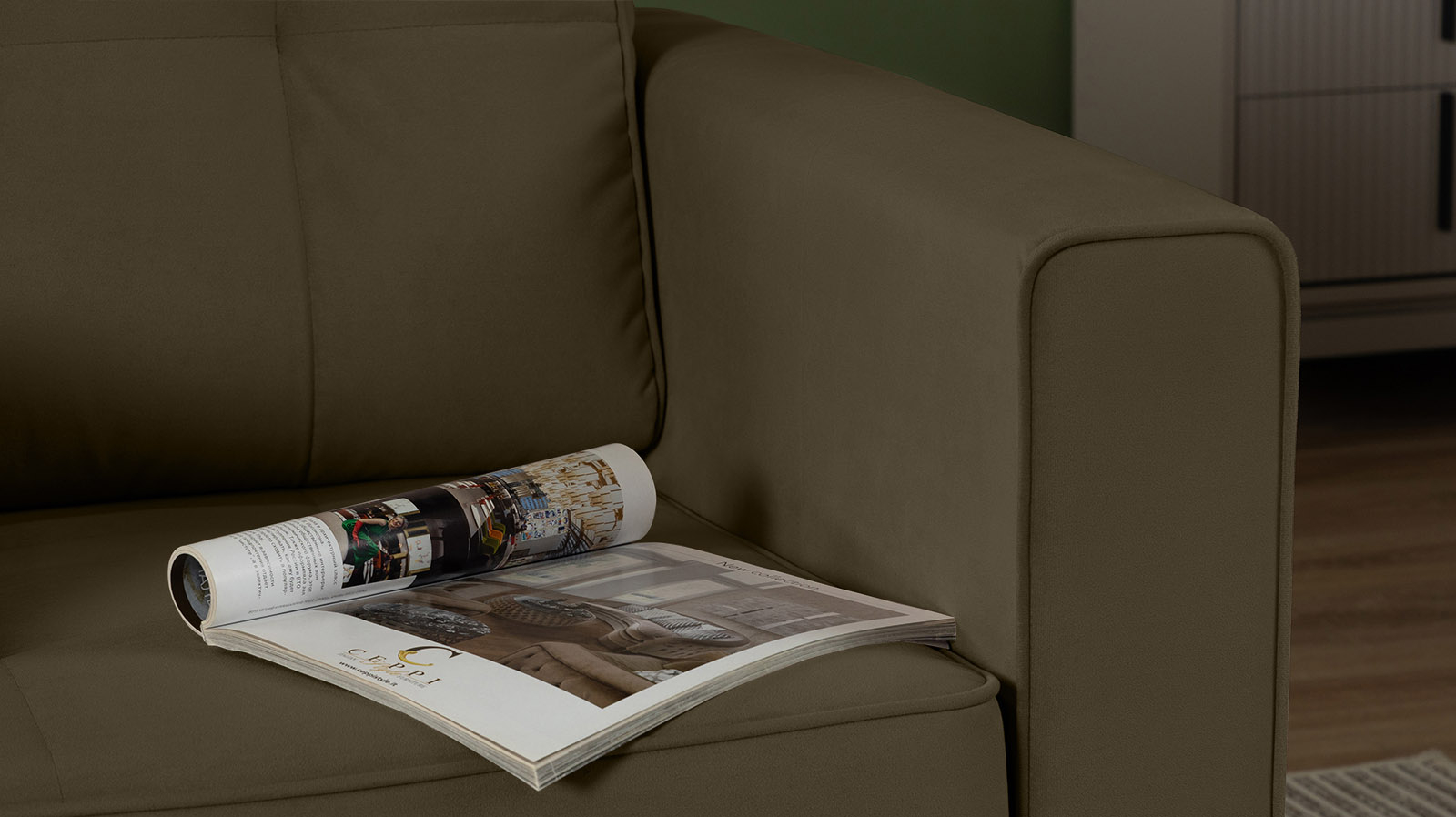 Кресло Amani Pro, Тк. Sky Velvet 12 (подлокотник: 15 см) 89x93.5 — купить в Озерце