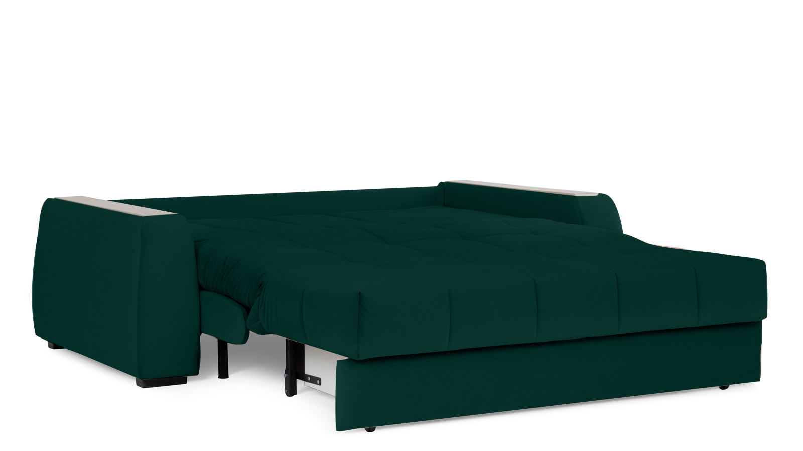 Диван - кровать Domo Pro с накладкой цвета ясень, стежка квадрат, ткань Sky Velvet 42 180x216 — в мебель-центре Озерцо