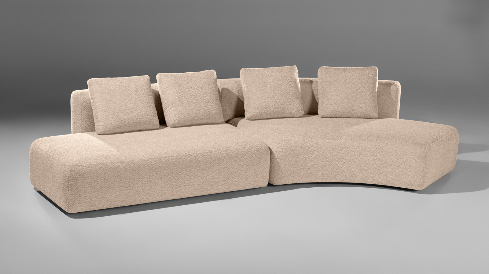 Диван модульный 2-секционный Molto 205+170 Тк. Soul 112 163x347 — купить в Озерце