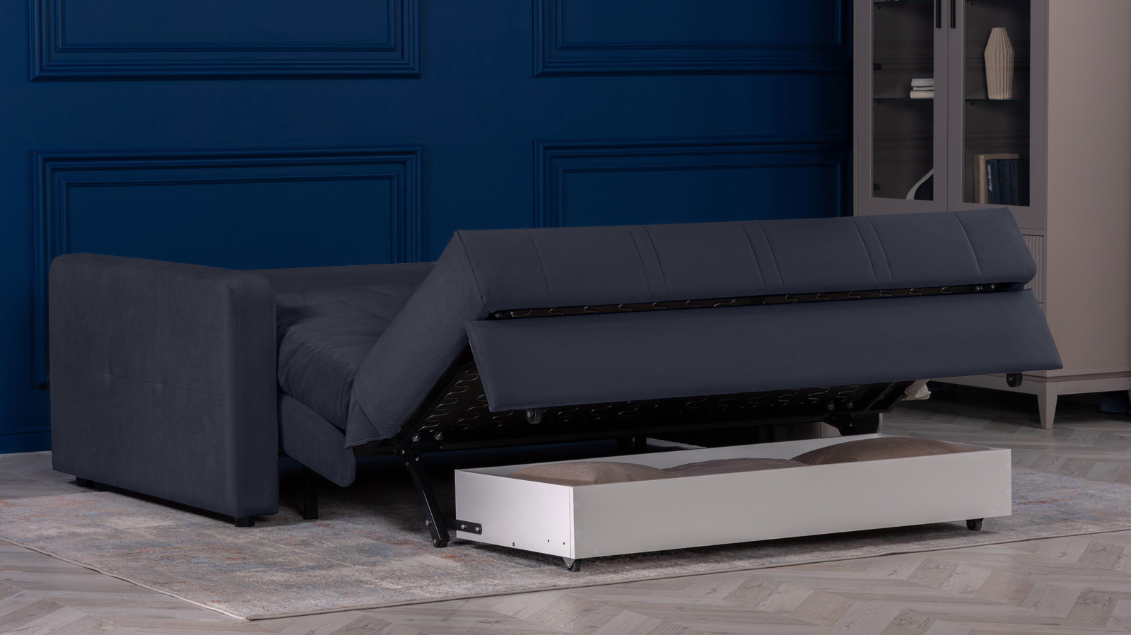 Диван - кровать Domo Pro стежка ромб, ткань Casanova Scandy 160x216 — купить в Озерце