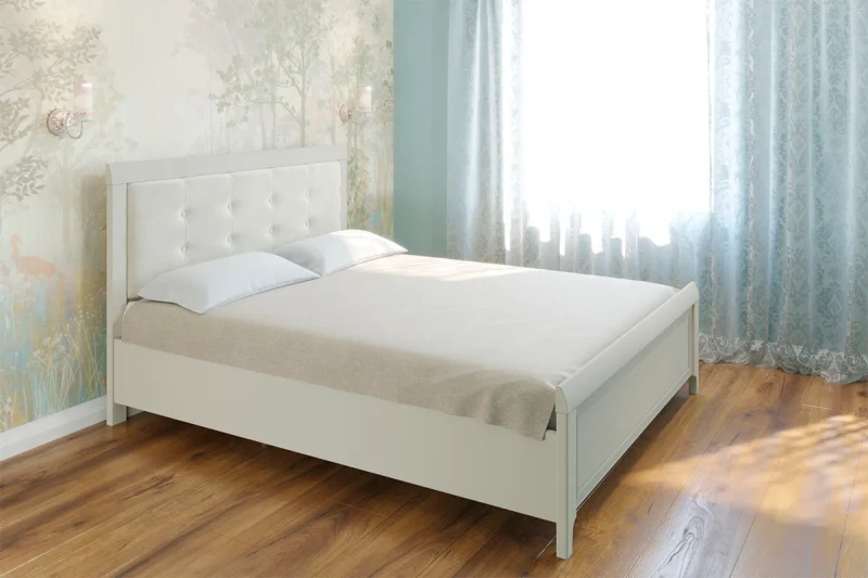 Кровать КР-2033-СК-В 160х200 (Серый Кашемр/Велюр) - купить в Озерце