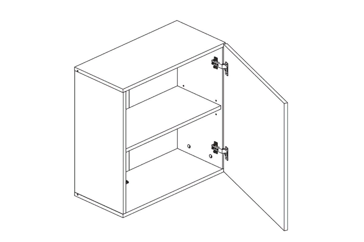 Шкаф навесной Point Тип-60 Серый Графит (71774934) в мебель-центре Озерцо
