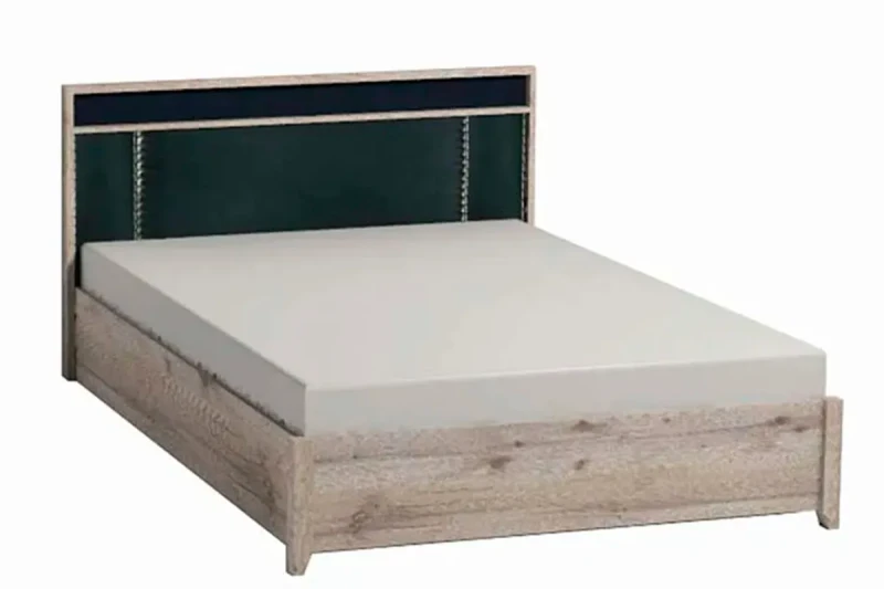 Кровать Nature Люкс 308 с подъемным механизмом 140х200 (Гаскон Пайн/Чёрный) - купить в Озерце