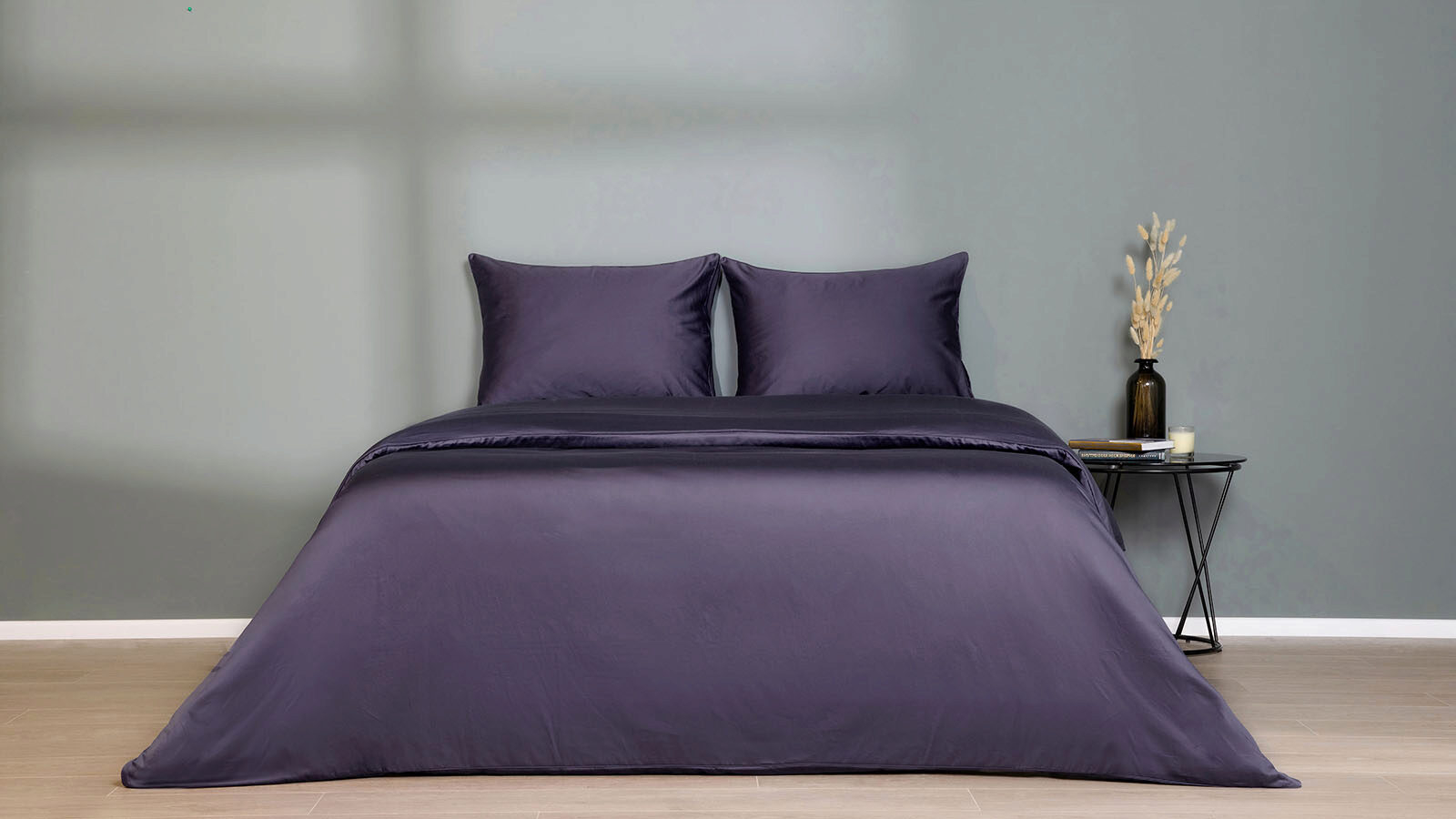 Постельное белье Maco Sateen, цвет: Синий топаз 140x205, без простыни в мебель-центре Озерцо