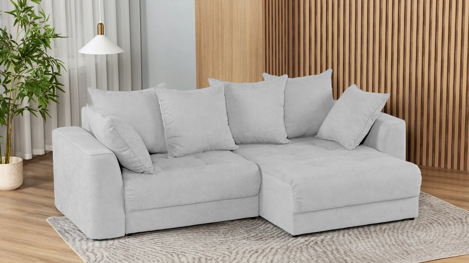 Диван -кровать угловой Monako New 2-секционный, ткань Royal I Haze 157x252 — купить в Озерце