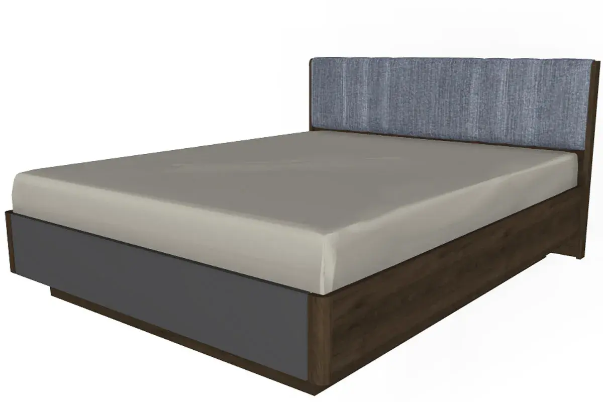 Спальня Грейс комплект 1 (Гикори Джексон Темный/Антрацит Матовый) - купить в Озерце