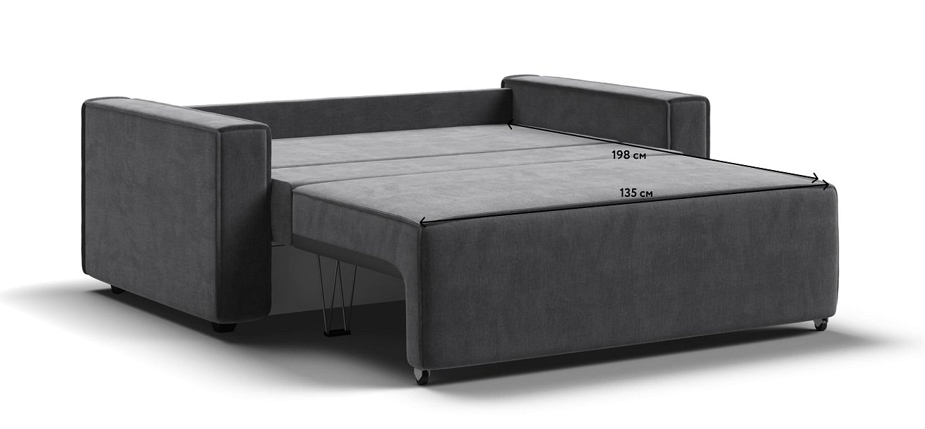 Диван NORD Compact велюр Monolit серый — купить в Озерце