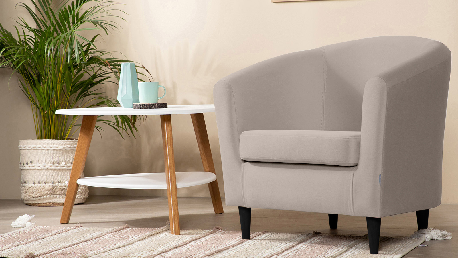 Кресло Moony Sky velvet 03, черные ножки 75x80 — купить в Озерце