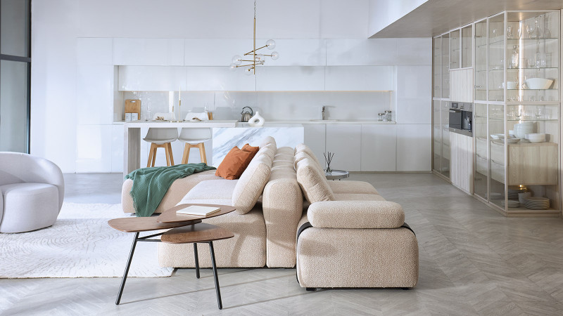 Диван модульный Molto, 5 секционный, 170+85+125+170+85+85+85+125, ткань Soul 112 57 — купить в Озерце