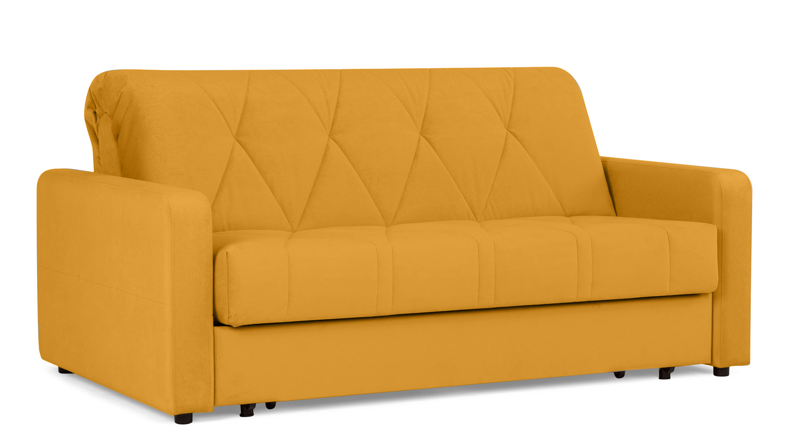 Диван - кровать Domo Pro стежка ромб, ткань Sky Velvet 30 140x216 — купить в Озерце