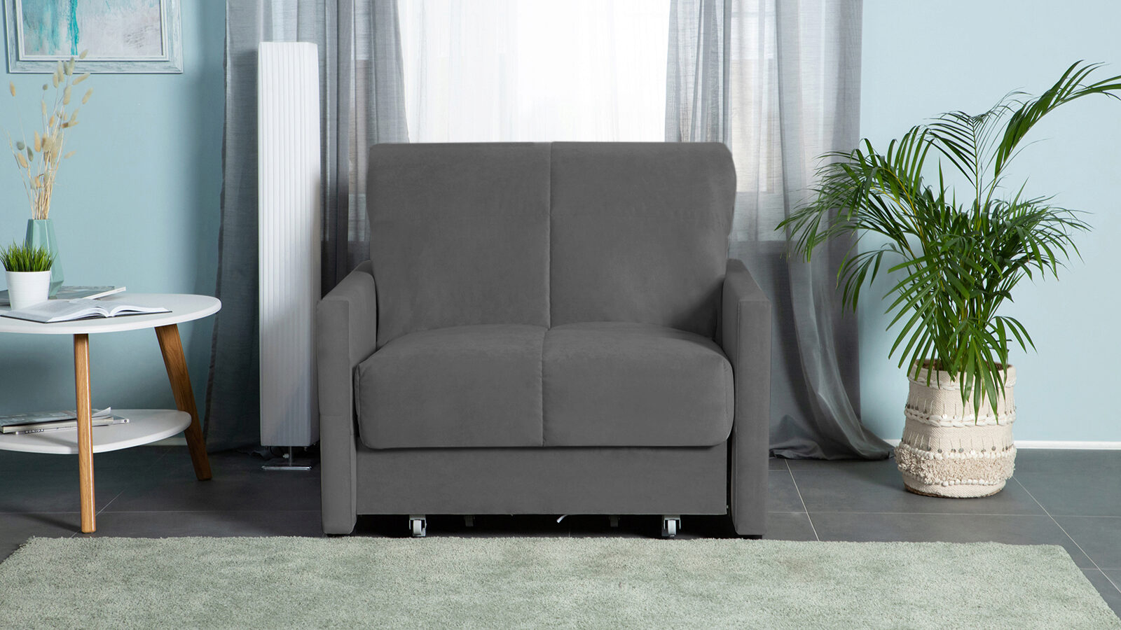 Кресло-кровать Carina Nova Sky velvet 16 80x205 — купить в Озерце