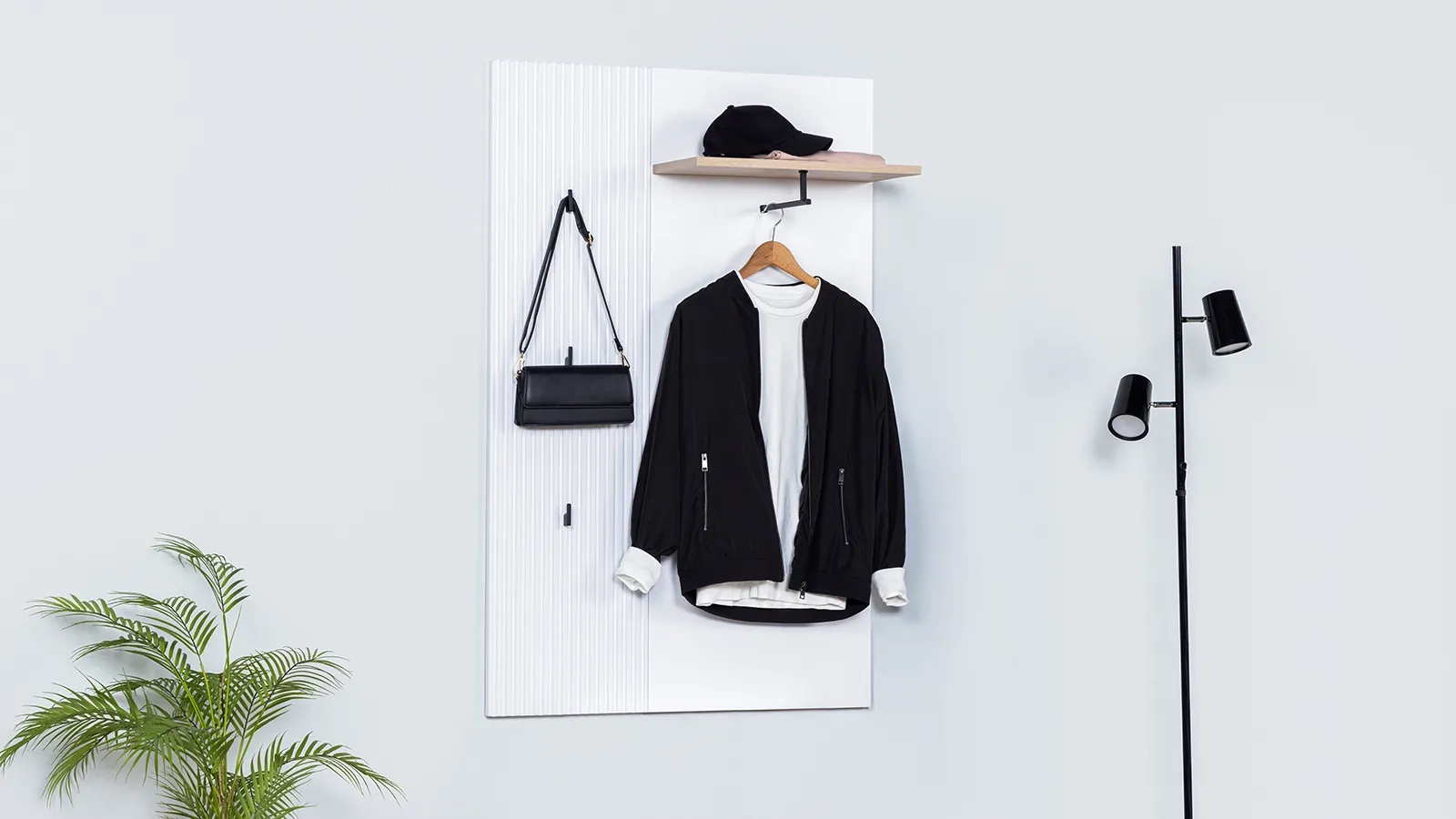 Вешалка Zima, цвет Гикори кингстон+Белый 26x85 — купить в Озерце