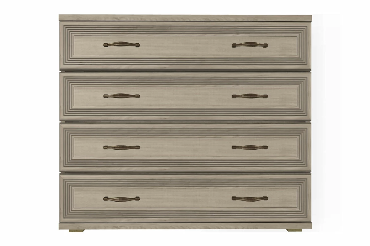 Комод КМ-1001 (Гикори Джексон Светлый) — Мебель-центр Озерцо