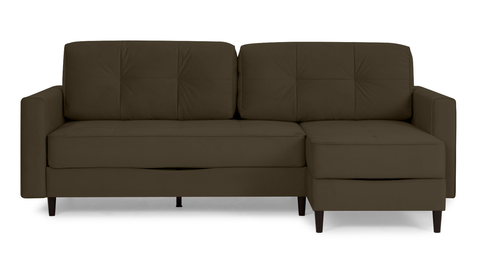 Диван Amani Pro угловой с широкими подлокотниками, ножки: пластик, Тк. Sky Velvet 12 156x237 — купить в Озерце