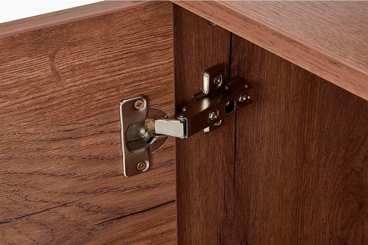 Тумба комбинированная Валери 1 (Дуб Табачный/Чёрный) — Мебель-центр Озерцо