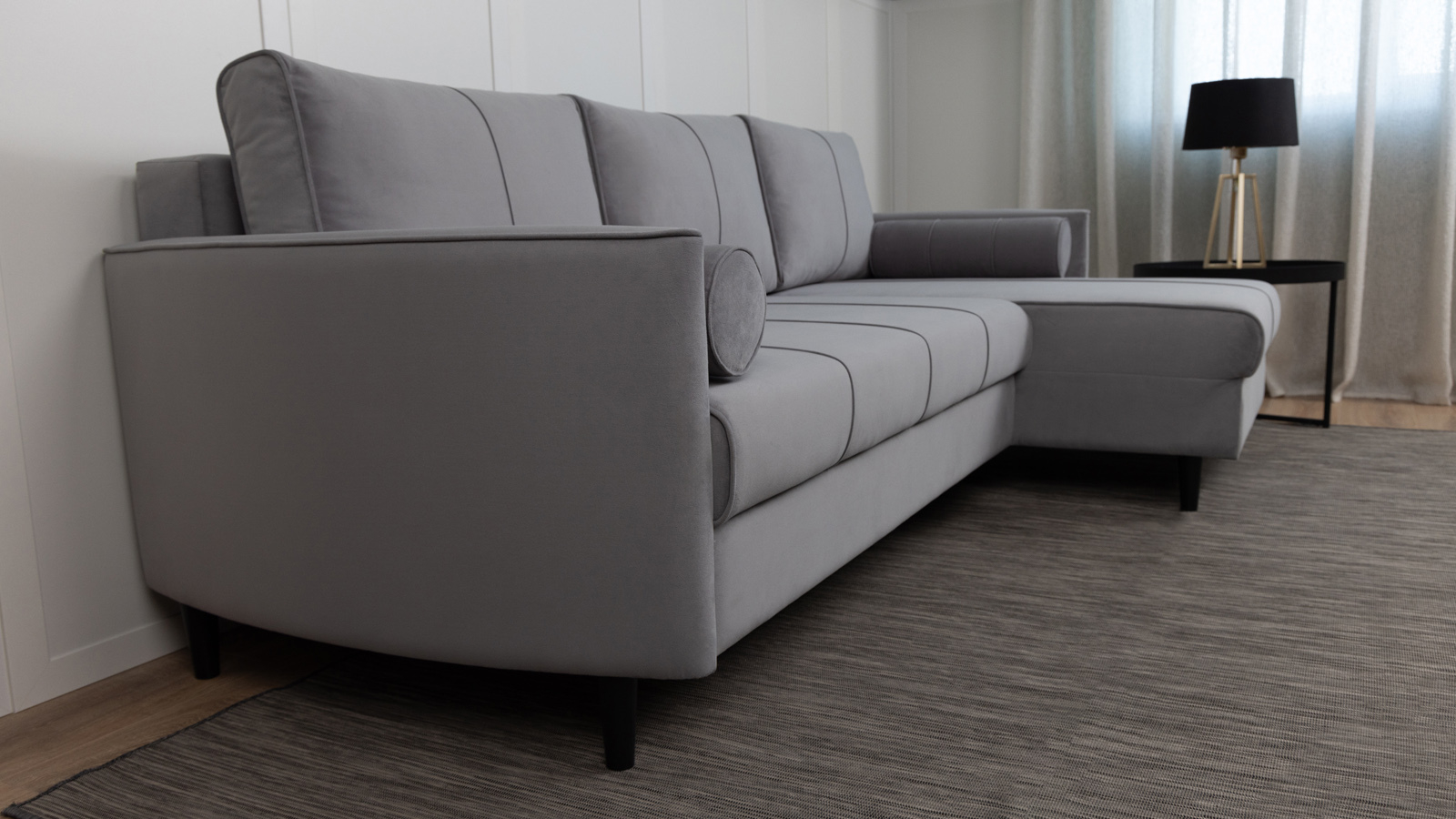 Диван Kvina New угловой, Тк. Sky Velvet 08 142x228 — купить в Озерце