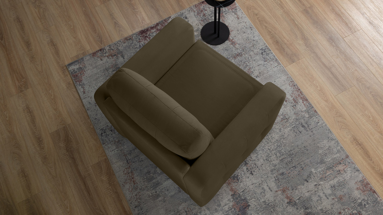 Кресло Loko Pro с широкими подлокотниками, Тк. Sky Velvet 12 85x95 — купить в Озерце