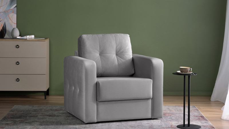 Кресло Loko Pro с широкими подлокотниками, Тк. Sky Velvet 08 85x95 — купить в Озерце