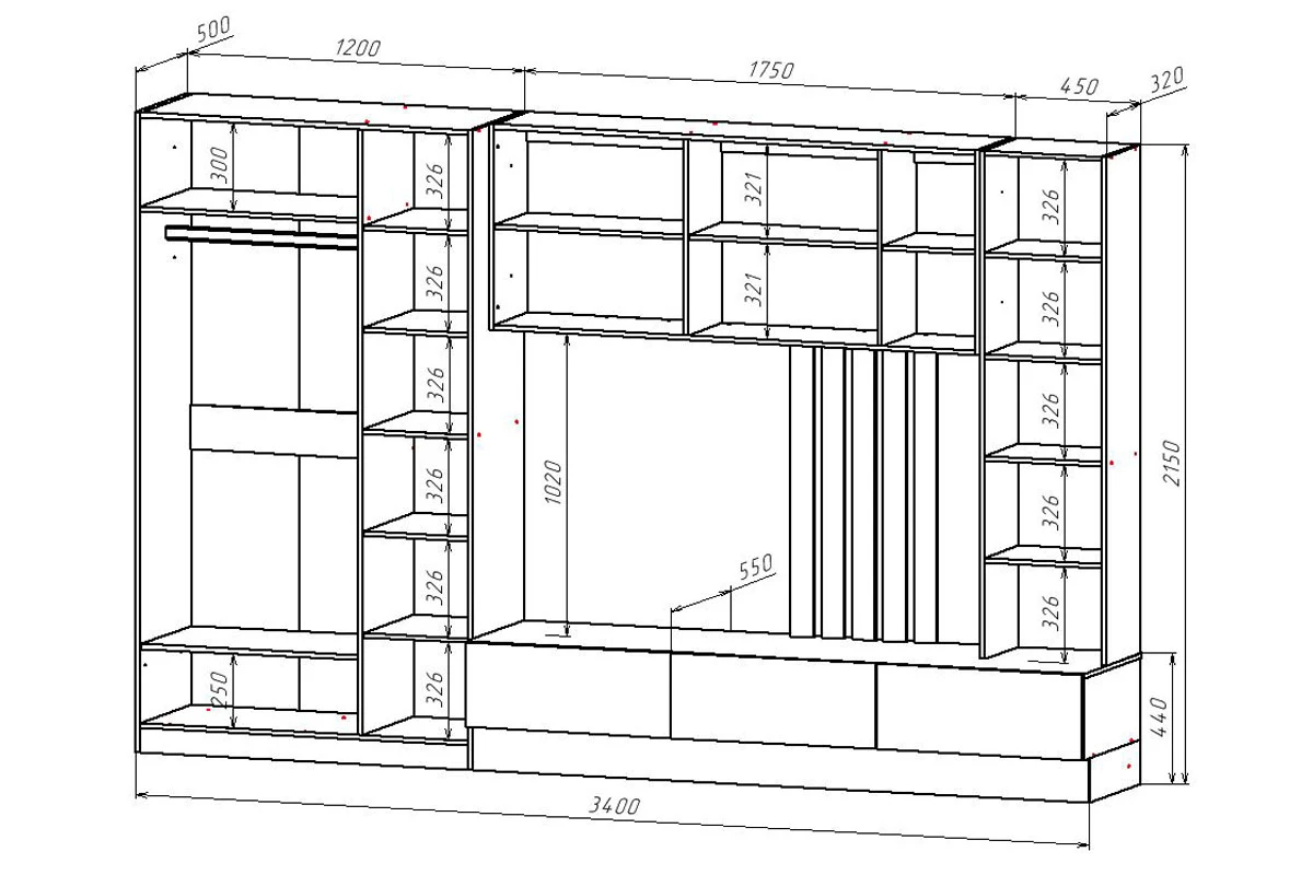 Гостиная Лиза-1 ЦРК.ЛЗ.01 (Анкор Белый/Сатин) — Мебель-центр Озерцо