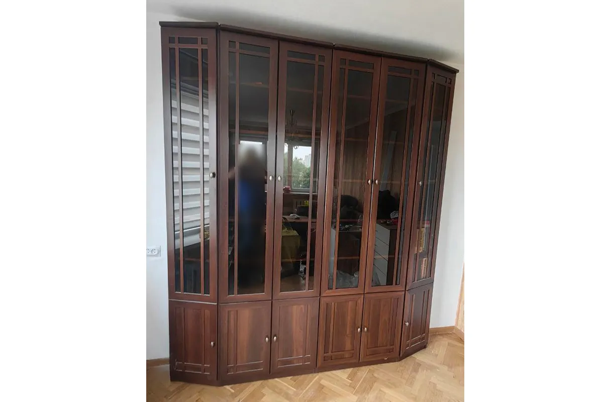 Шкаф для книг со скосом вправо Sherlock 35 (Орех шоколадный) в мебель-центре Озерцо