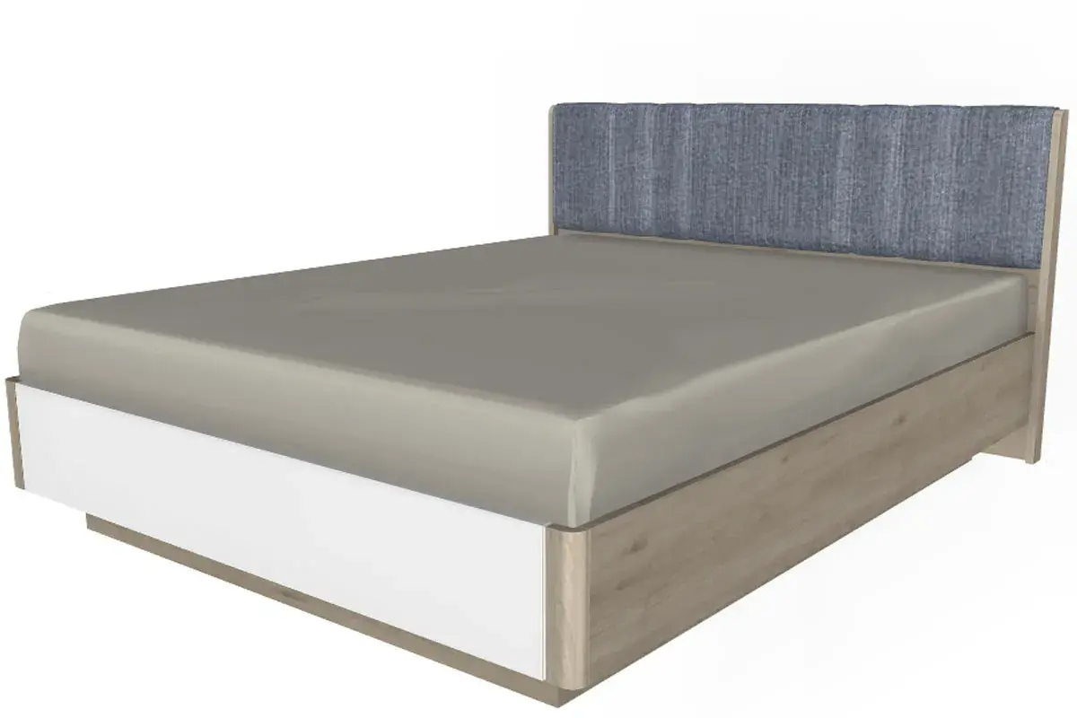 Спальня Грейс комплект 1 (Гикори Джексон Светлый/Белый Бриллиант Глянцевый) - купить в Озерце