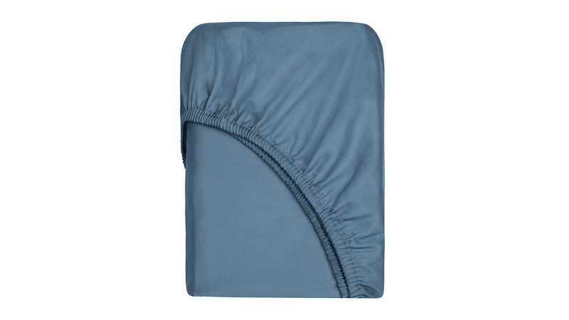 Простынь на резинке Comfort Solid Tencel, цвет Синий металлик 160x200 в мебель-центре Озерцо