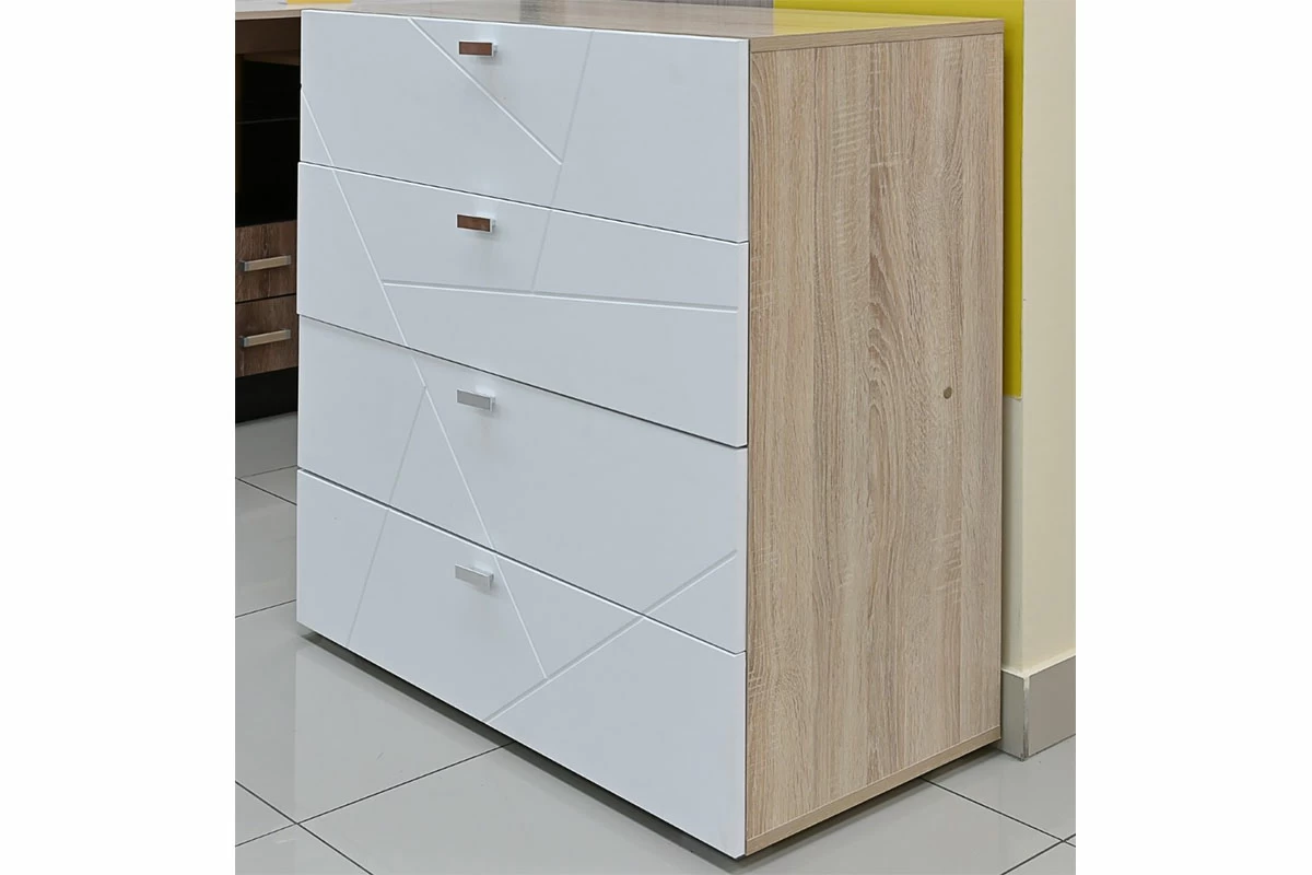 Комод Скайлайн (Белый шагрень) — Мебель-центр Озерцо