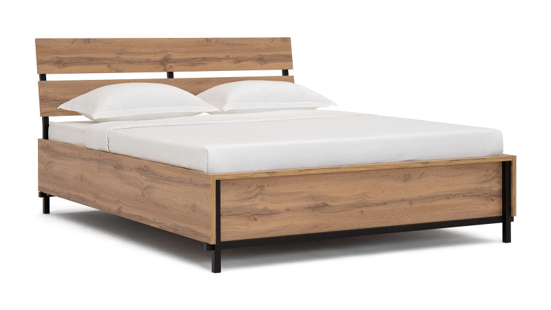 Кровать с подъемным механизмом Baikal, цвет Дуб Натюрель, 160x200 - купить в Озерце