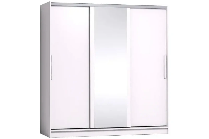 Шкаф-купе 2000 Strike Зеркало/ЛДСП (Белый) — купить в мебель-центре Озерцо Шкаф-купе 2000 Strike Зеркало/ЛДСП (Белый) в мебель-центре Озерцо