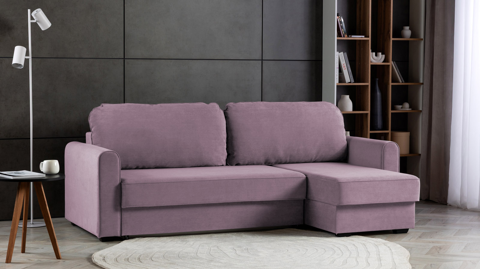 Диван -кровать угловой Magni ткань Royal I Lavanda 144x233 — купить в Озерце