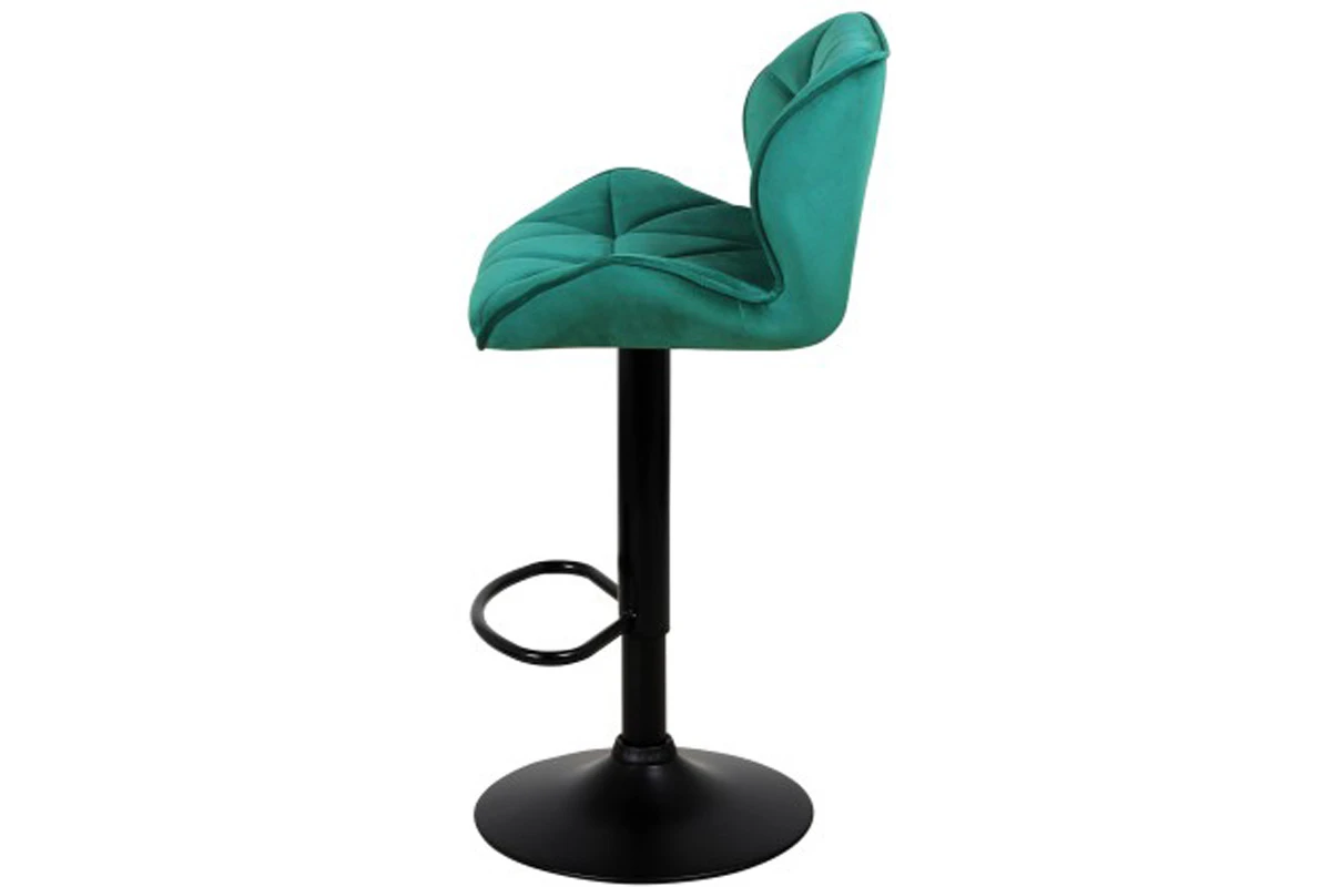 Стул барный с мягкой спинкой Кристалл (Зелёный/Велюр) WX-2583 - купить в Озерце