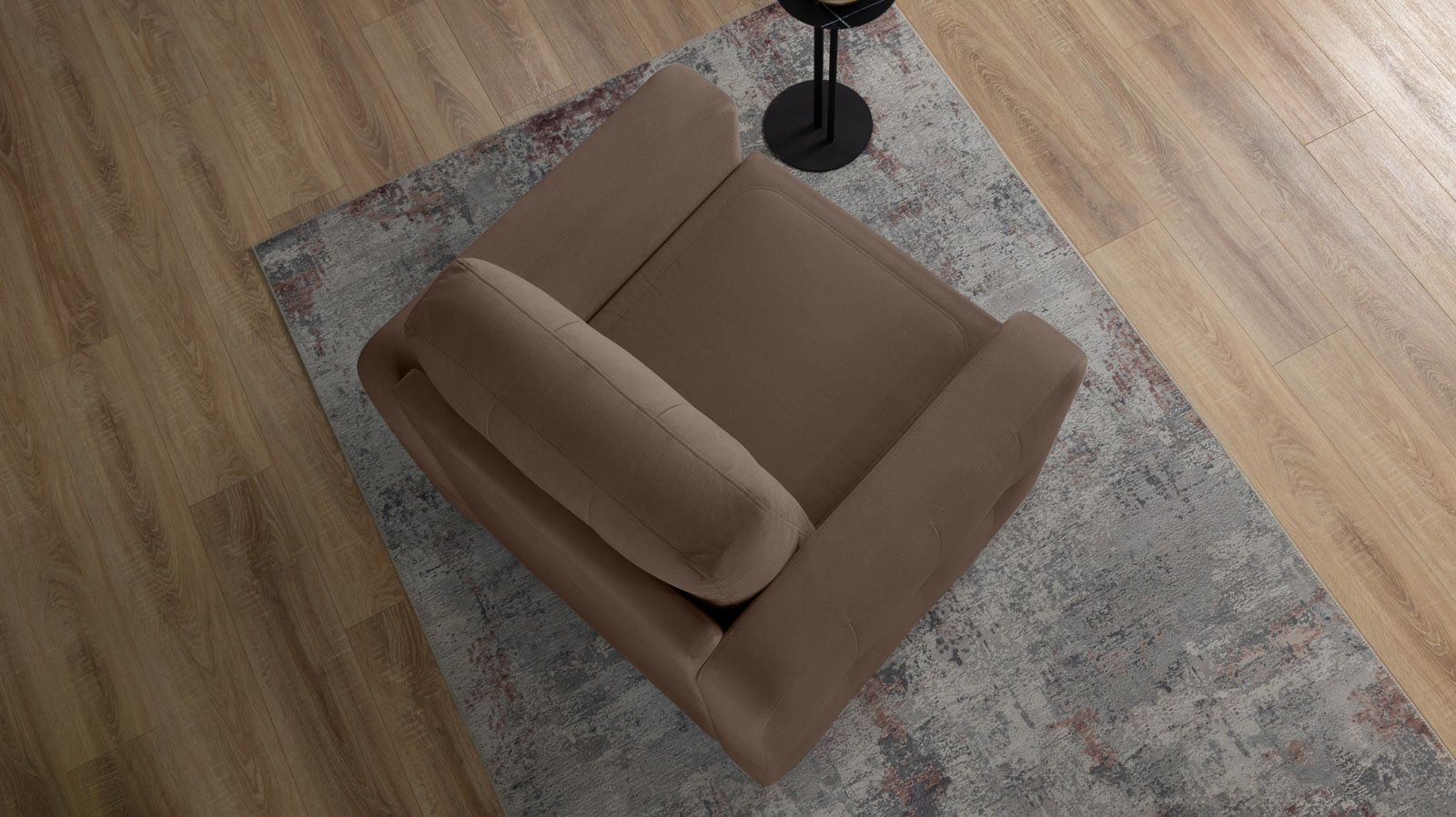 Кресло Loko Pro с широкими подлокотниками, Тк. Casanova Chocolate 85x95 — купить в Озерце