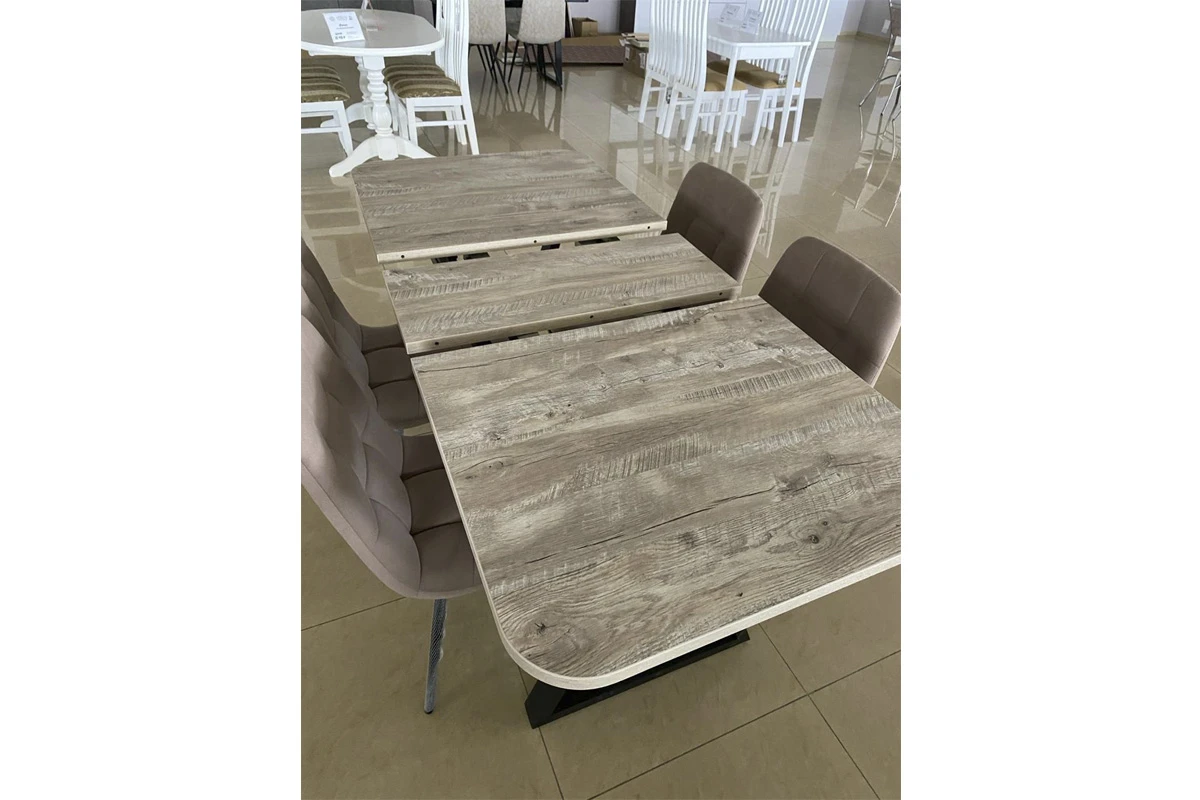 Стол Ричи (Дуб Юкон/Чёрный) - купить в Озерце