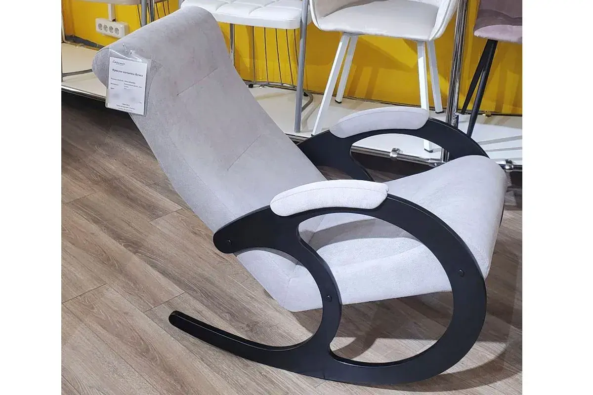 Кресло-качалка Блюз (2кор) (Verona Light Grey/Венге) — купить в Озерце