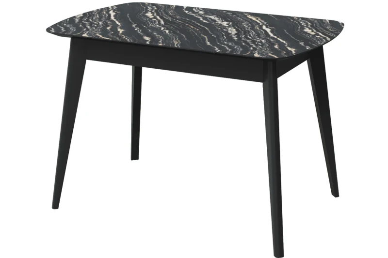 Стол Прайм раздвижной 1100 (Луанда/ПУ черный) - купить в Озерце