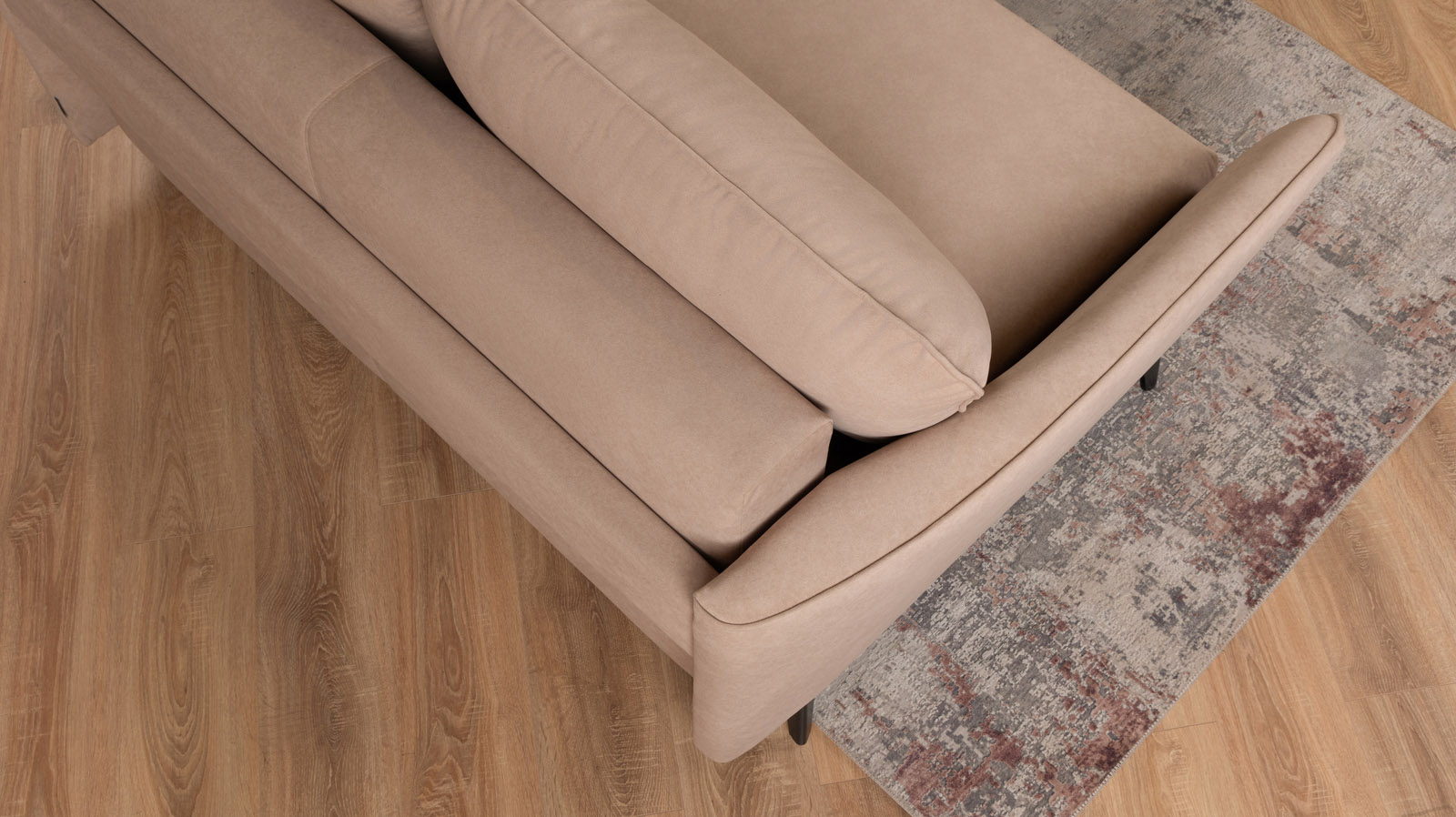 Диван Laguna Mini, ткань Galaktika beige 144x201 — купить в Озерце