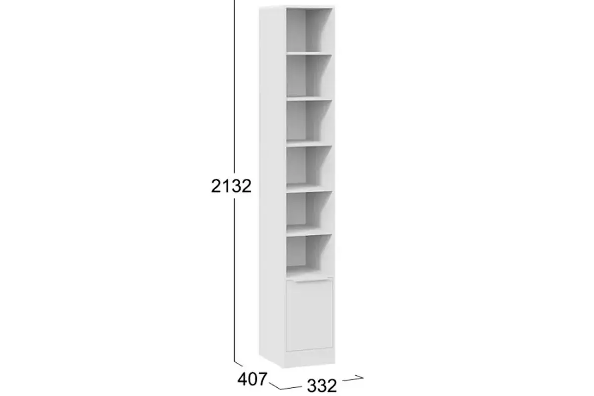 Стеллаж Марли (Белый) в мебель-центре Озерцо